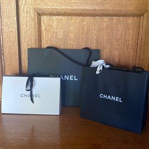 Chanel shopping bags lot of 3